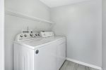 Streamline laundry cleaning w/ the 3.4 cu. ft capacity washer & dryer